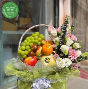 Giỏ Hoa Quả Mùa Xuân