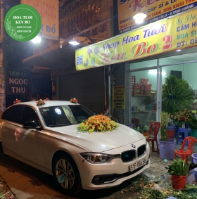 Trang trí xe cưới mẫu 1